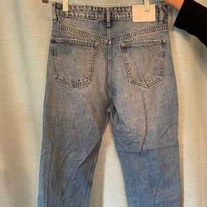 crop straight leg jeans